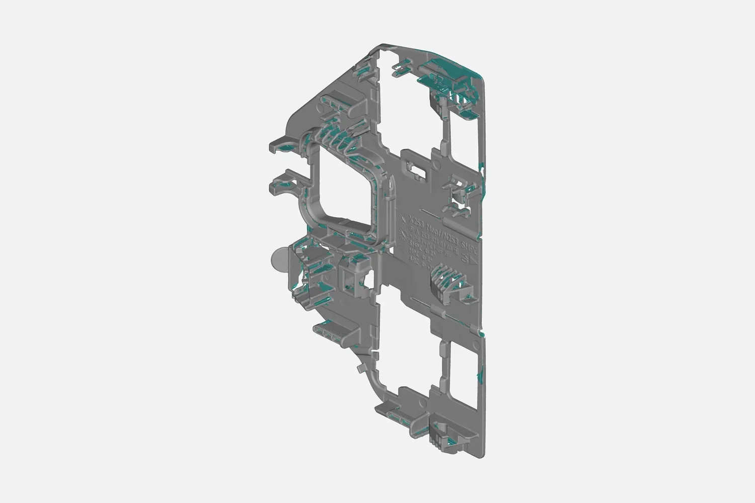 3D scan of an automotive plastic carrier panel