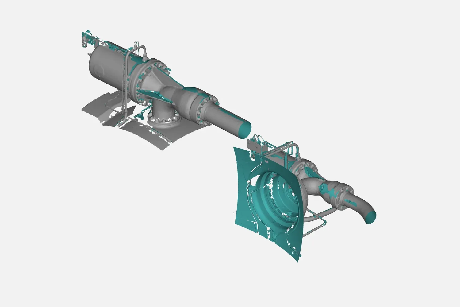 3D scan of a pump valve assembly