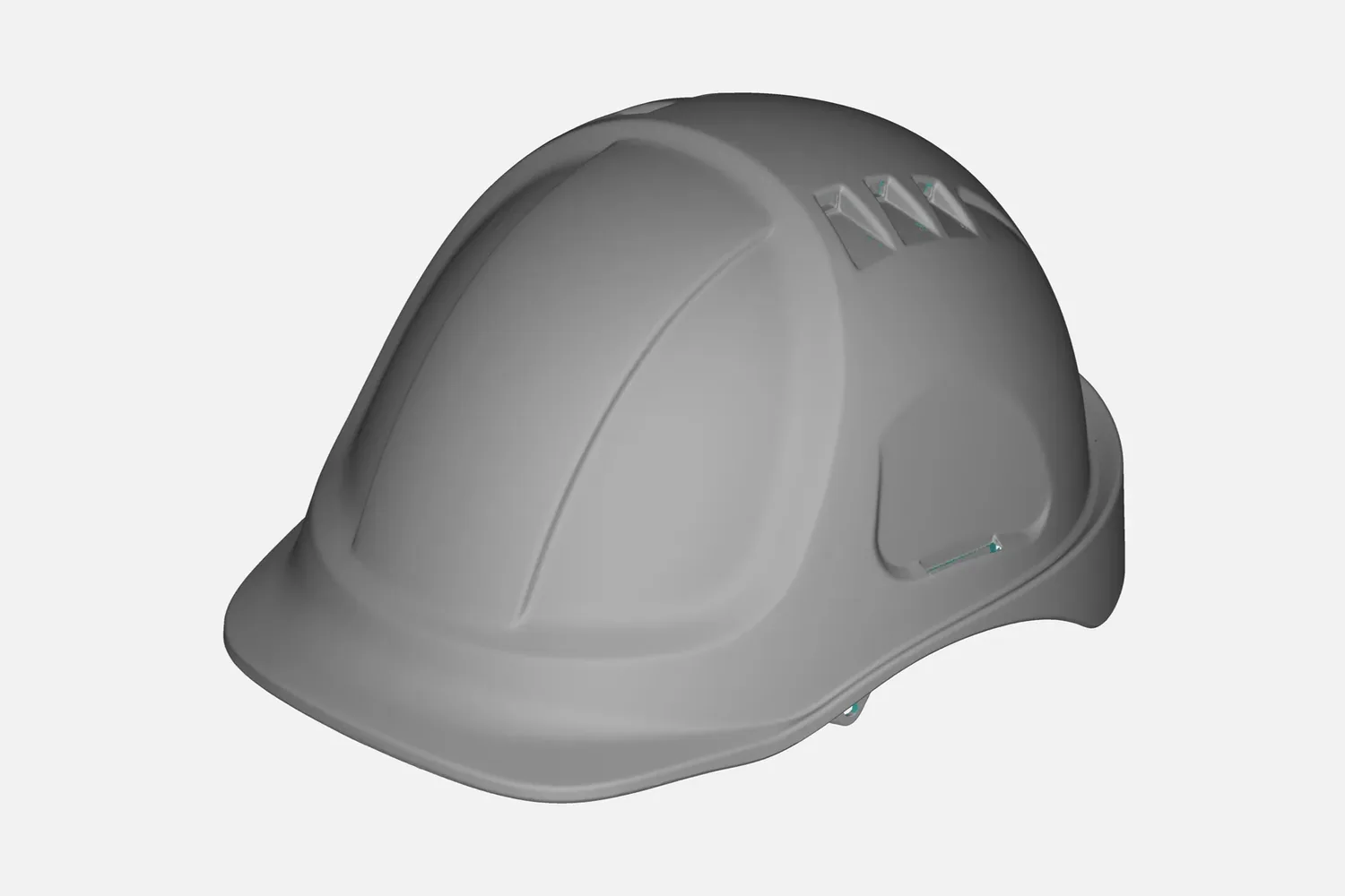 3D scan of a safety helmet shell