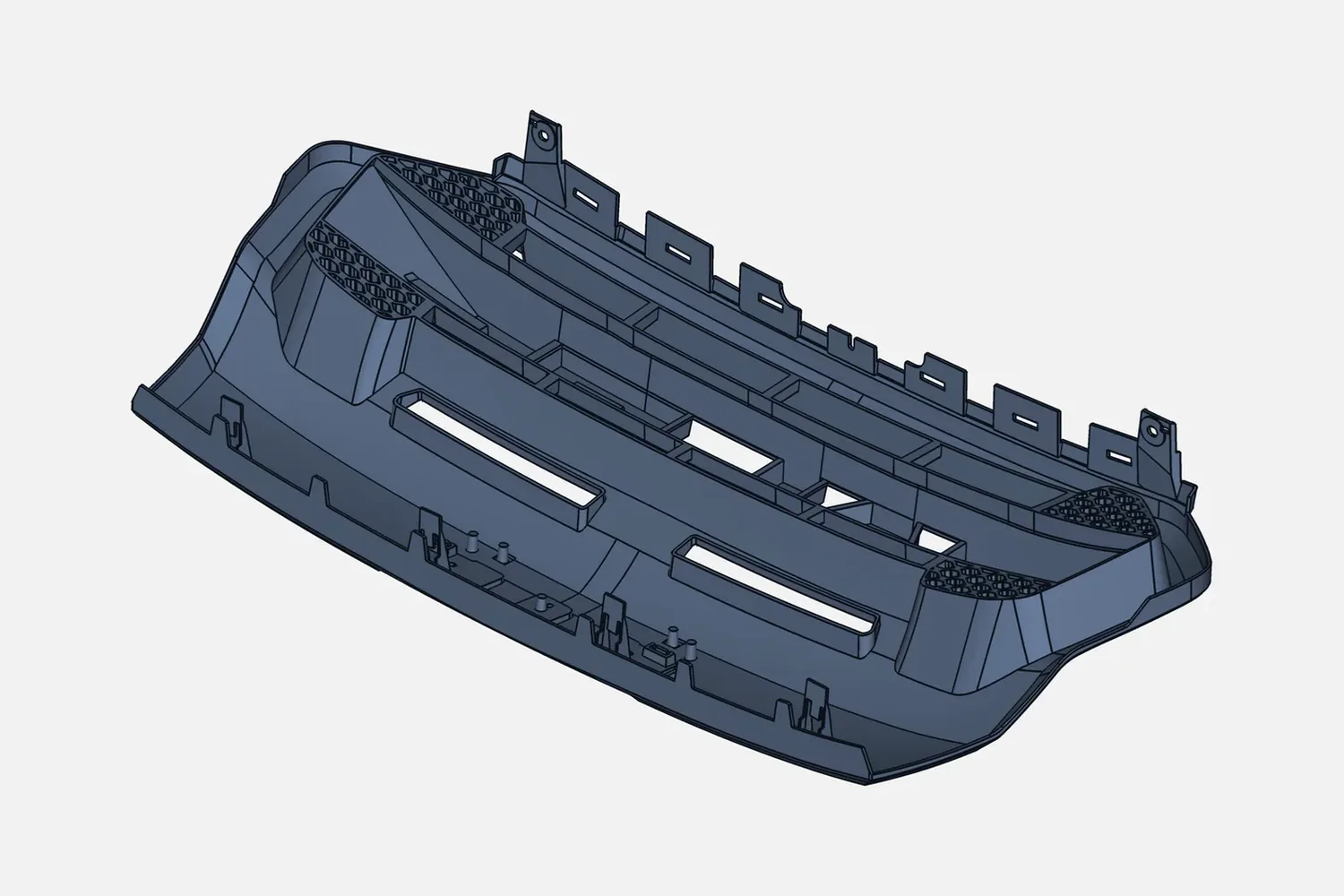 CAD model of a car front grille