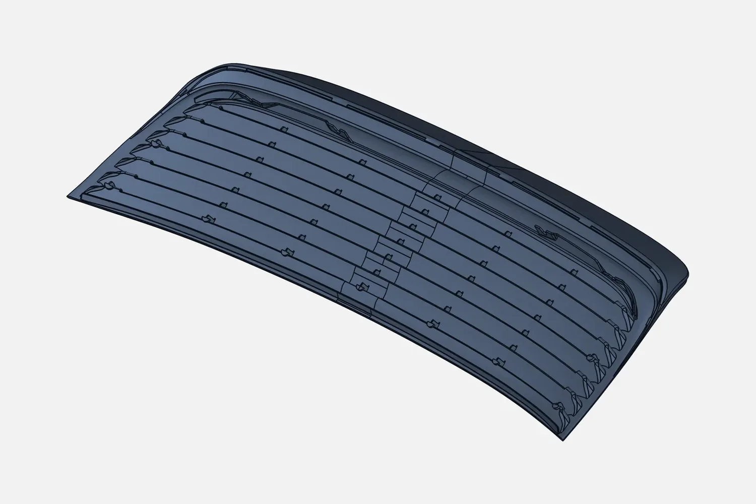 CAD model of a car grille insert