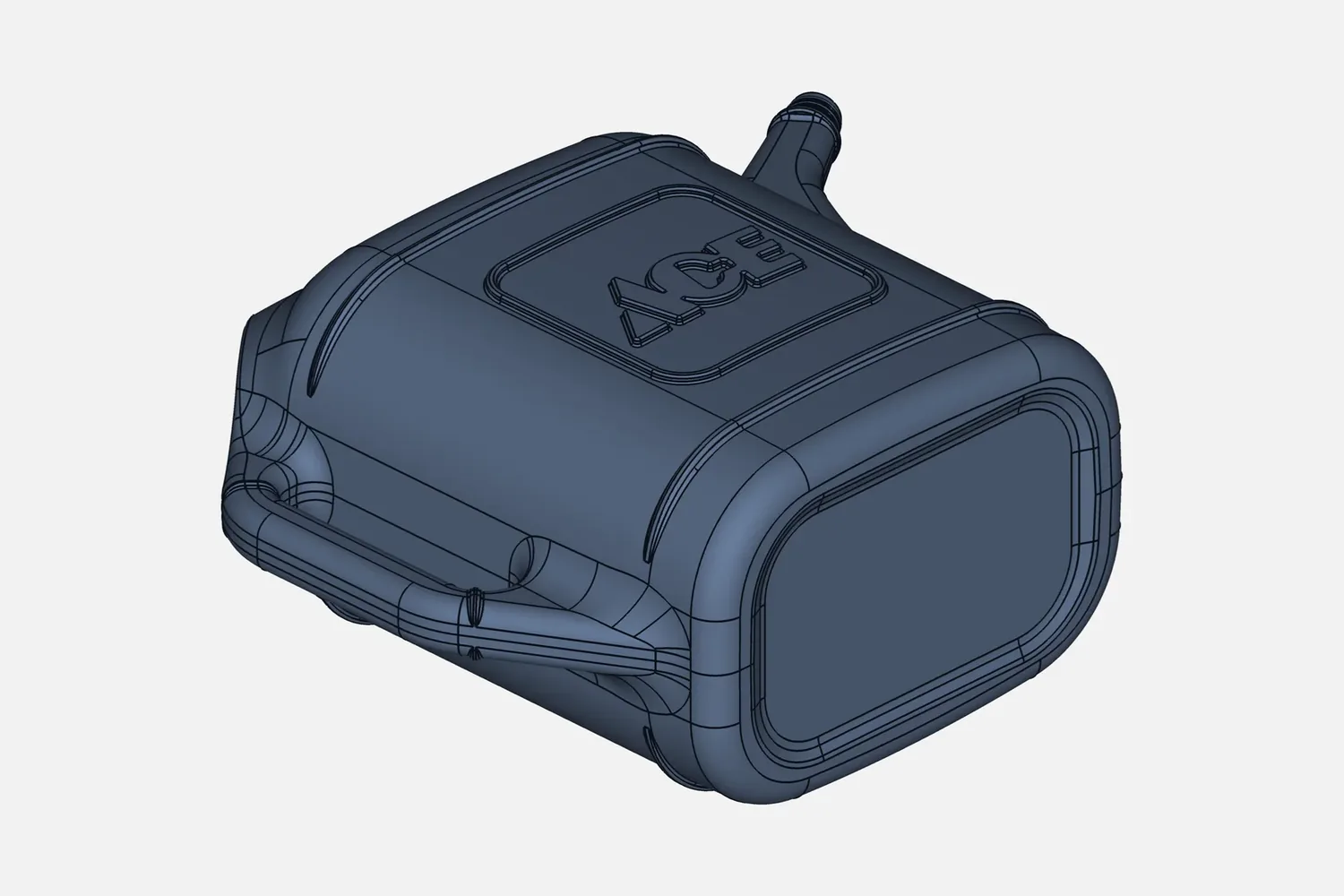 CAD model of a plastic jerry can