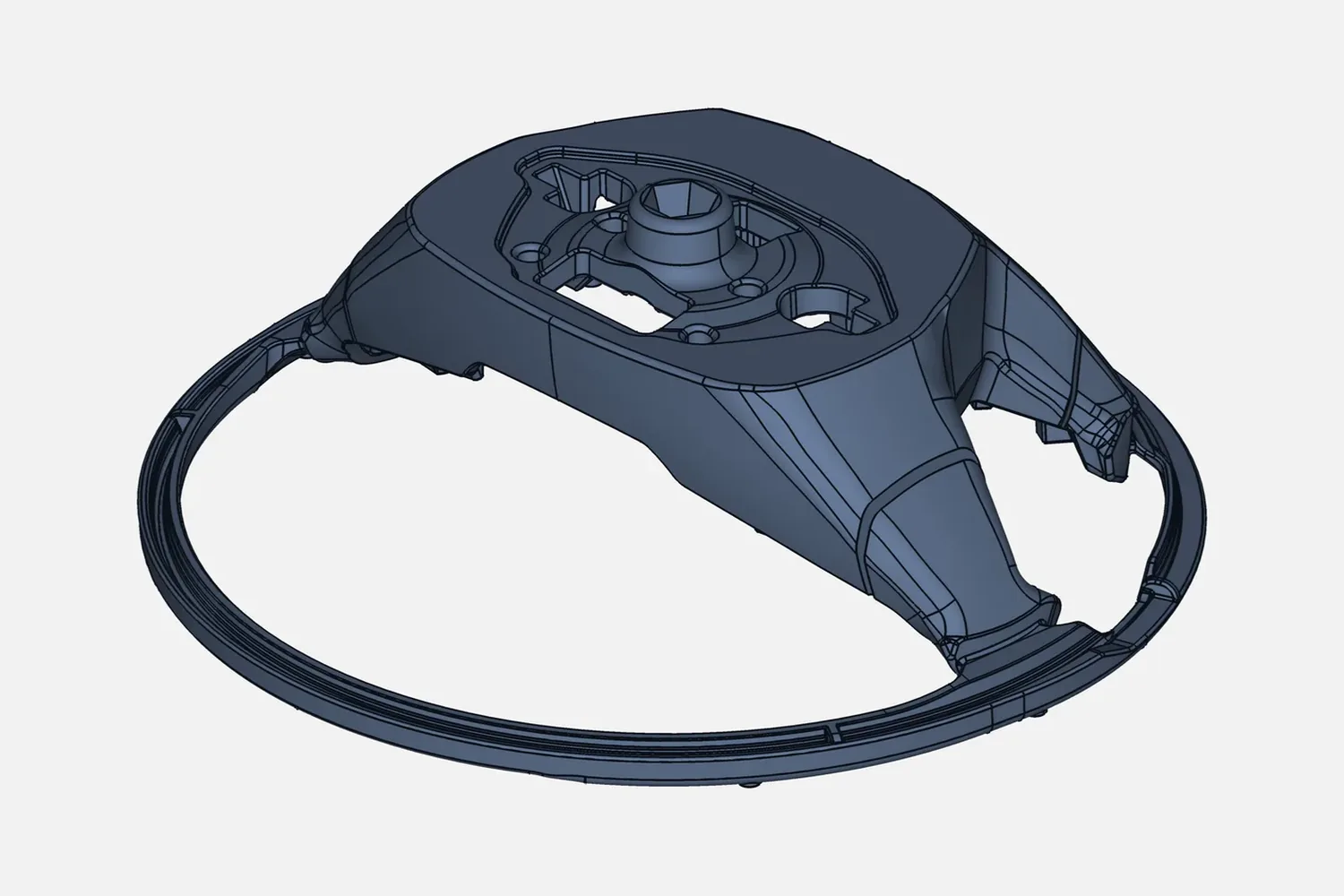 CAD model of a steering wheel armature