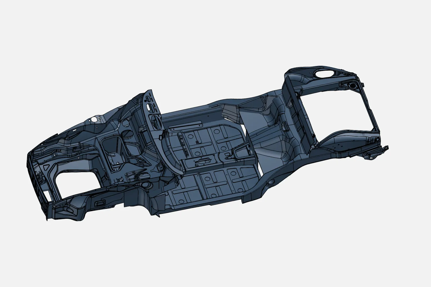CAD model of a car body-in-white