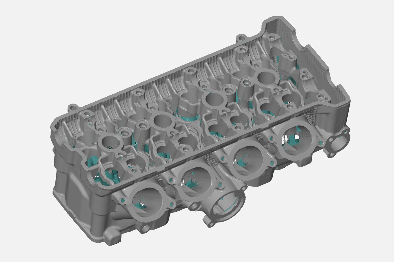 3D scan of an engine cylinder head