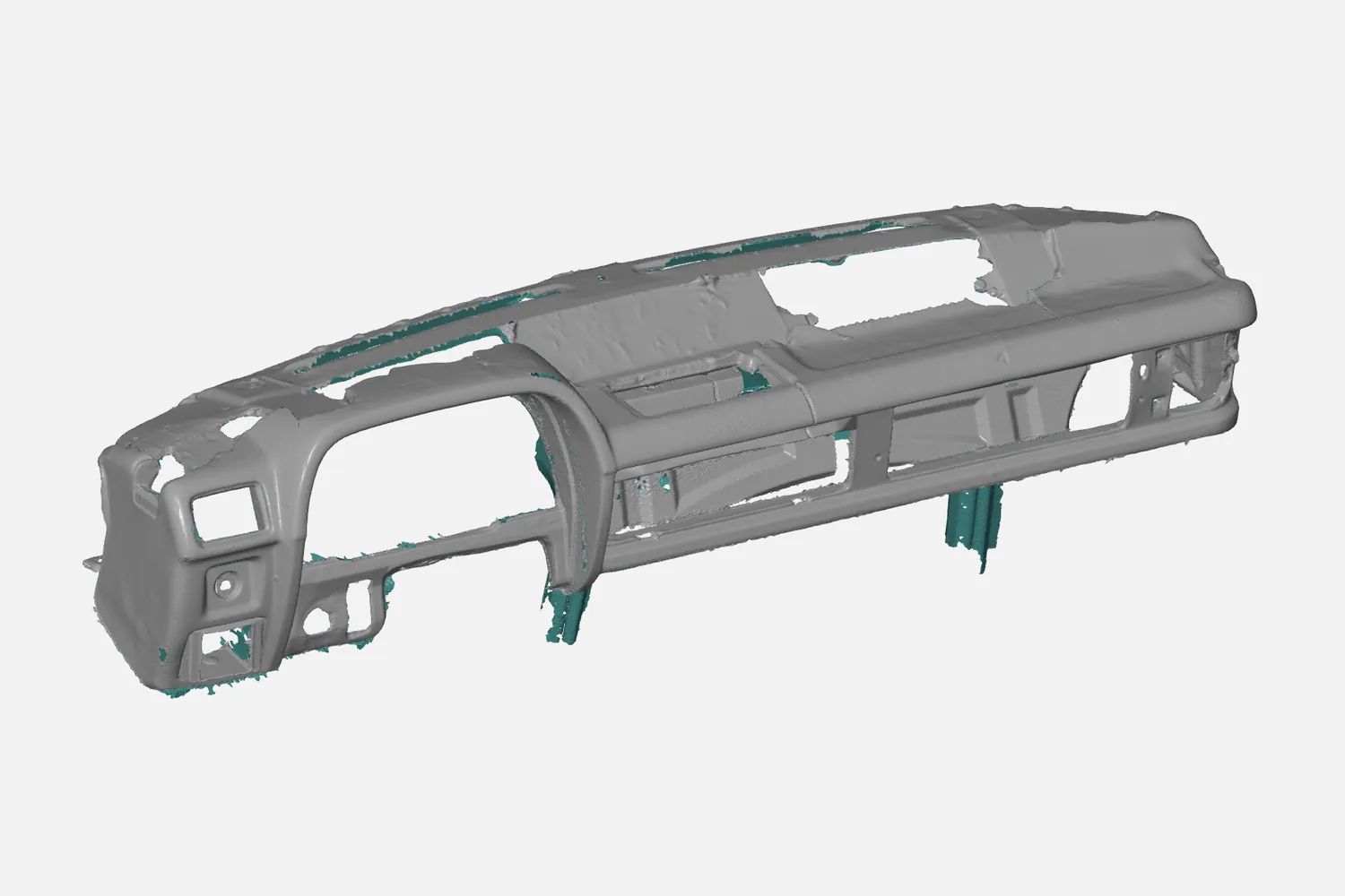 3D scan of a car dashboard