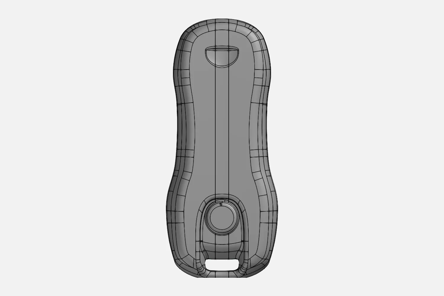 CAD model of a car key fob