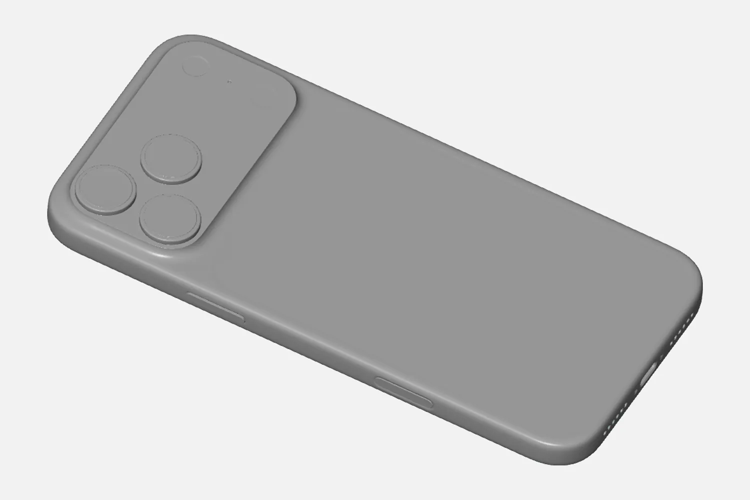 3D scan of a smartphone back housing